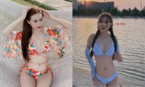 Hình ảnh cô nàng hot girl Lâm An diện bikini gọi cảm